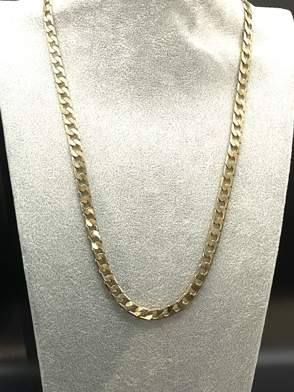 Cuban Style Chain Gold Tone  Necklace 24" Unisex